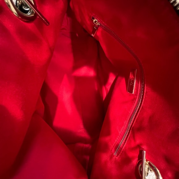 CH Carolina Herrera Brown Monogram Leather Dome Satchel - Picture 14 of 16